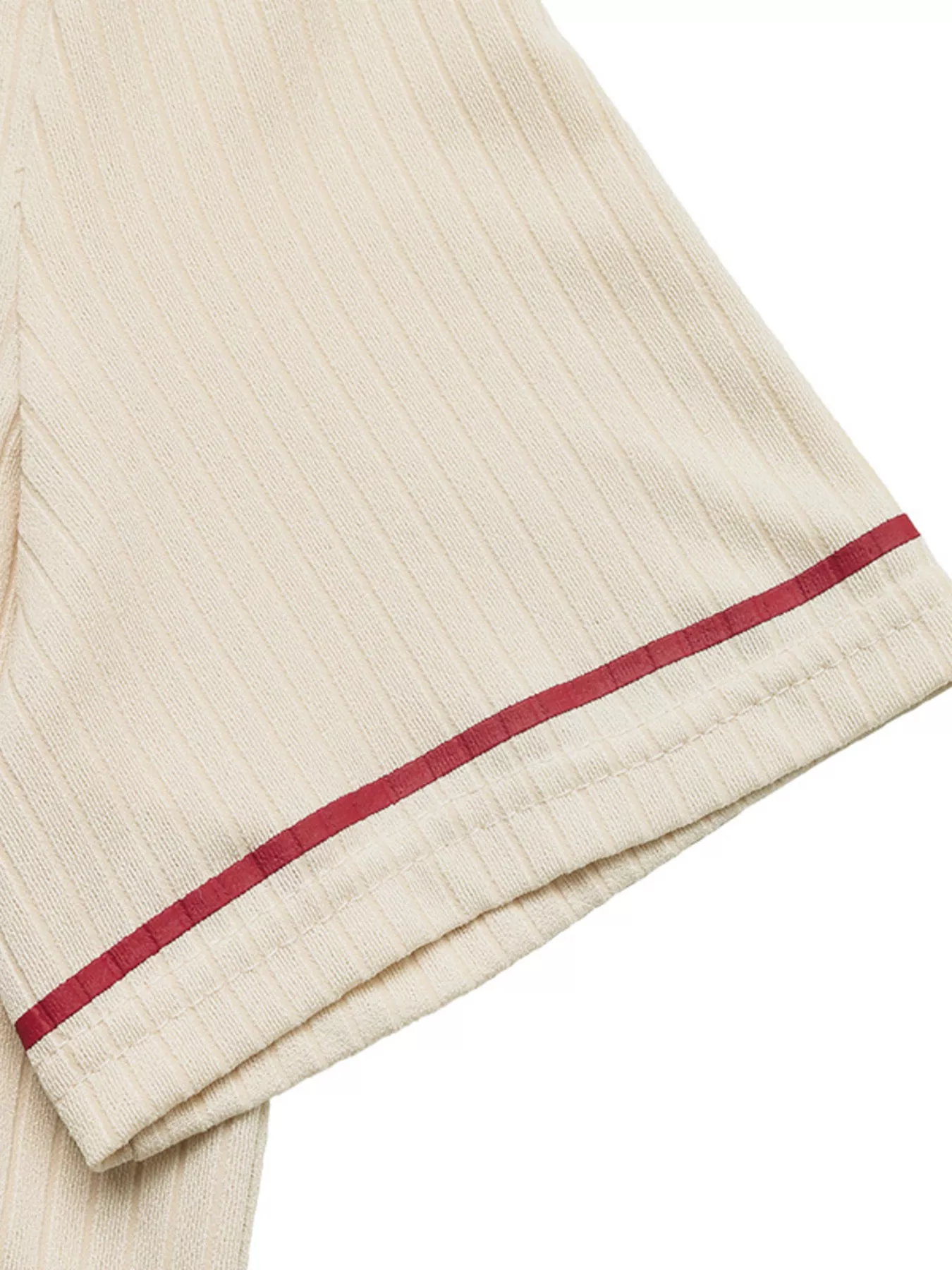 Striped Trim Short Sleeve Top - Image 7