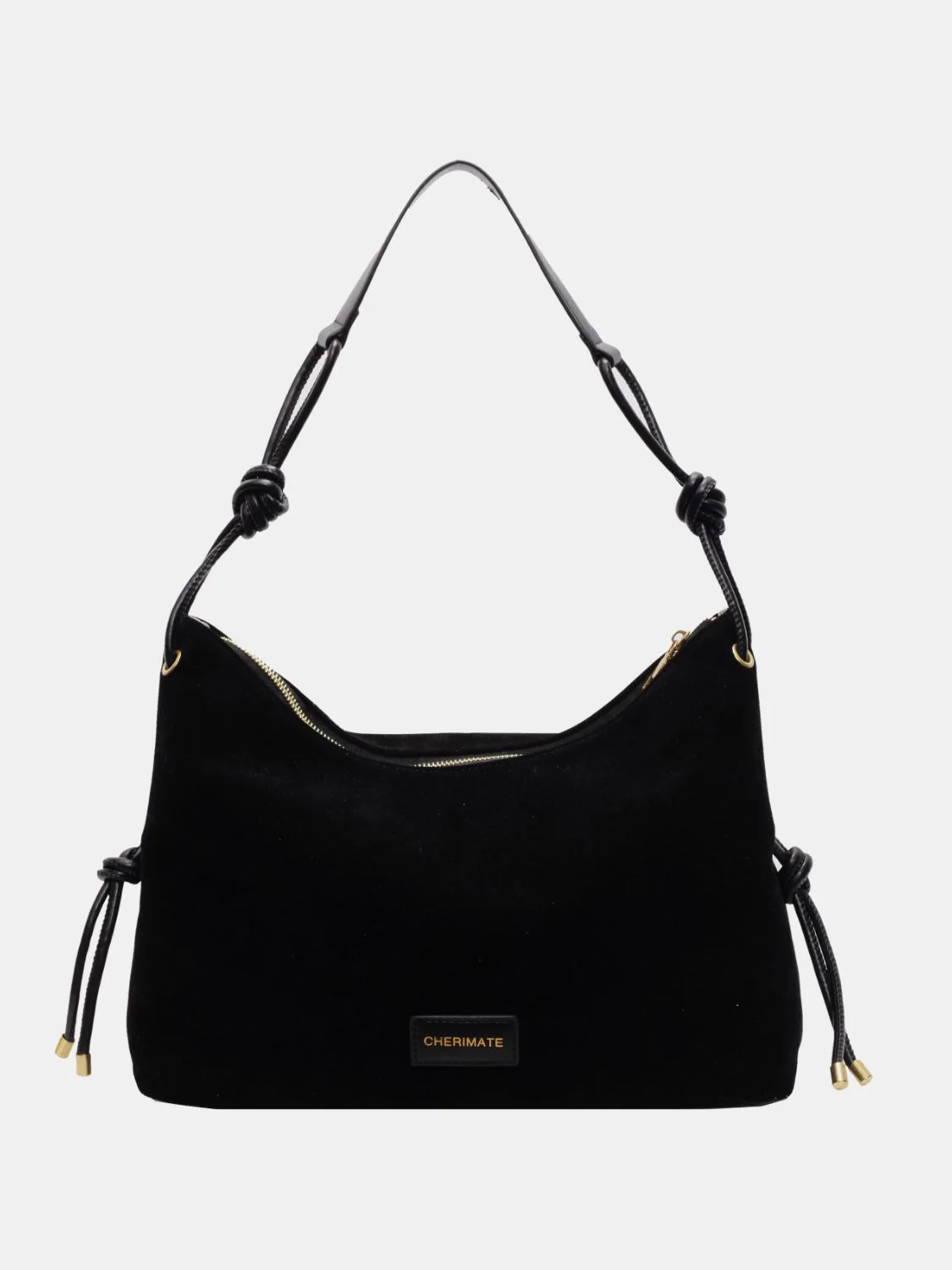 Suede Large Shoulder Bag - Image 5