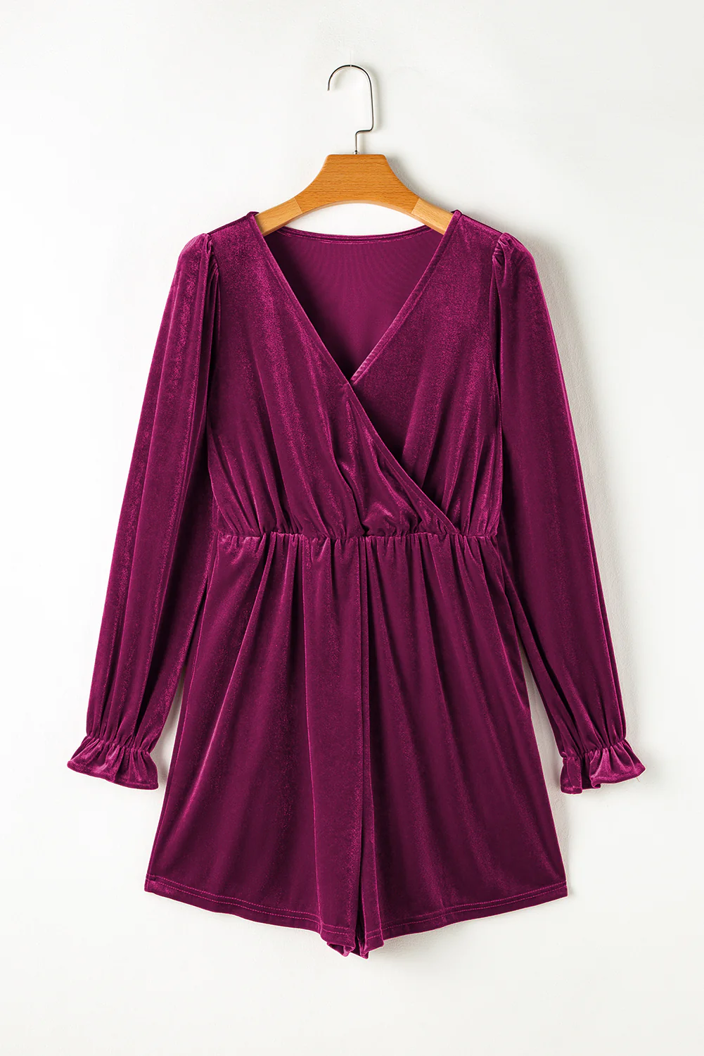 Surplice Flounce Sleeve Romper - Image 2