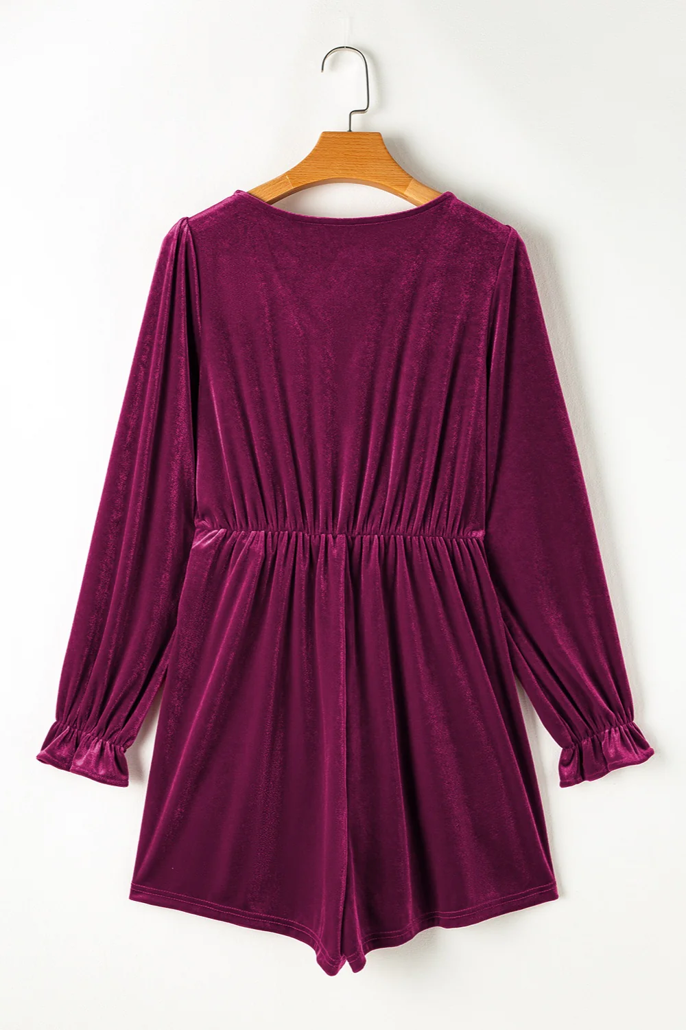 Surplice Flounce Sleeve Romper - Image 3