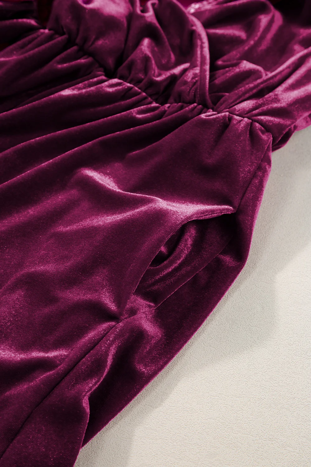Surplice Flounce Sleeve Romper - Image 5
