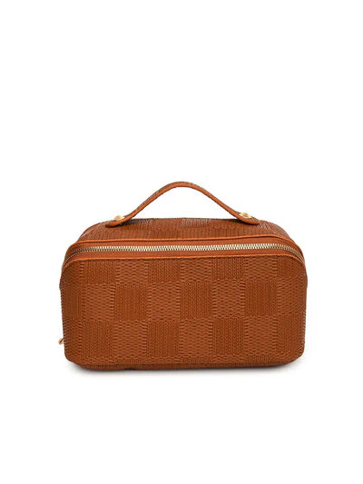 Texture PU Leather Cosmetic Bag - Image 14