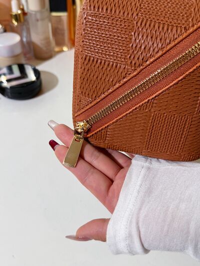 Texture PU Leather Cosmetic Bag - Image 3