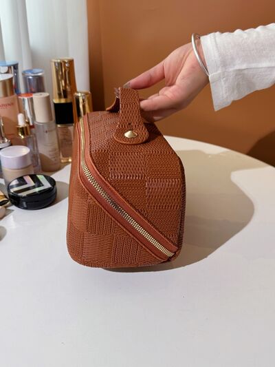Texture PU Leather Cosmetic Bag - Image 4