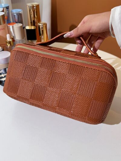 Texture PU Leather Cosmetic Bag - Image 5