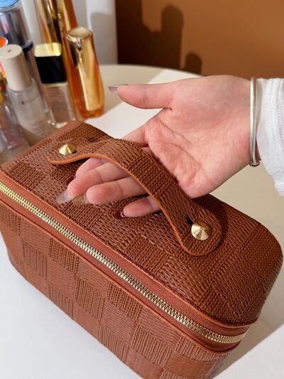 Texture PU Leather Cosmetic Bag - Image 6