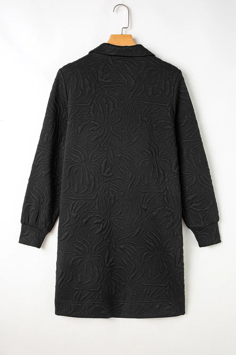 Texture Quarter Zip Long Sleeve Mini Dress - Image 8