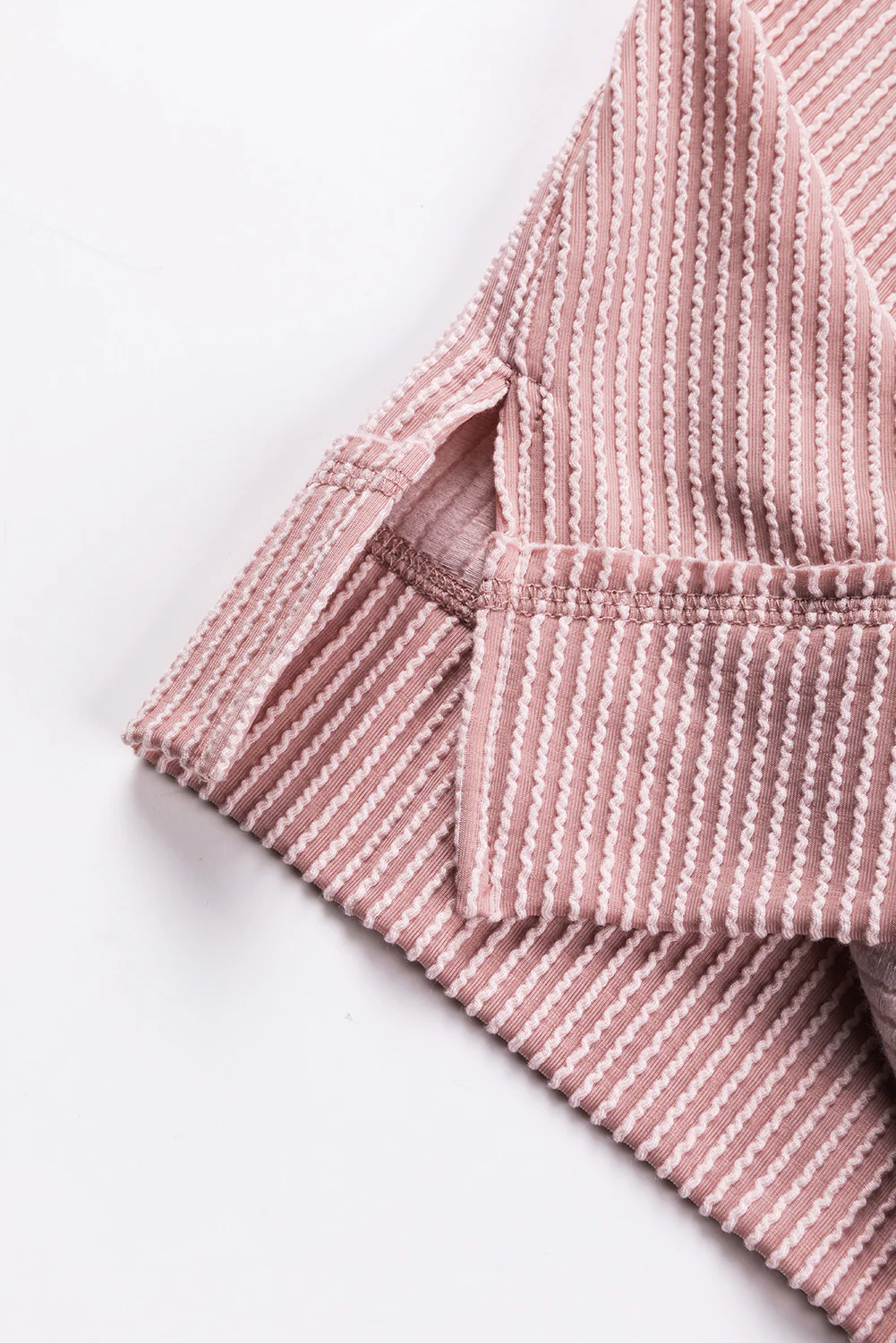 Texture V-Neck Long Sleeve Sweatshirt - Image 10