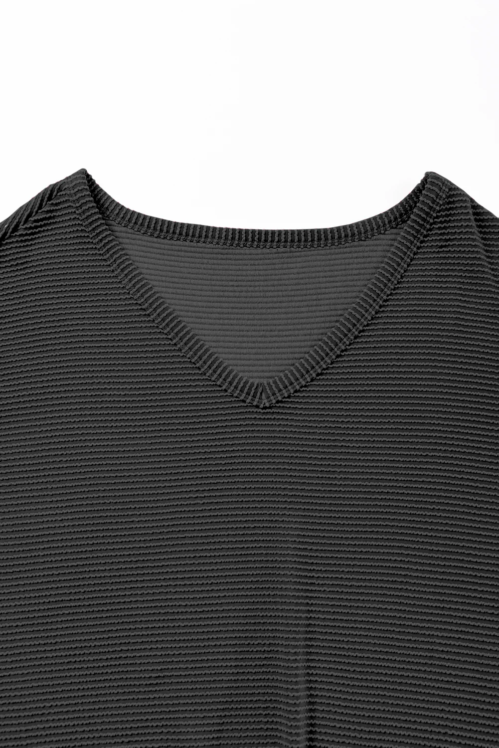 Texture V-Neck Long Sleeve Top - Image 17