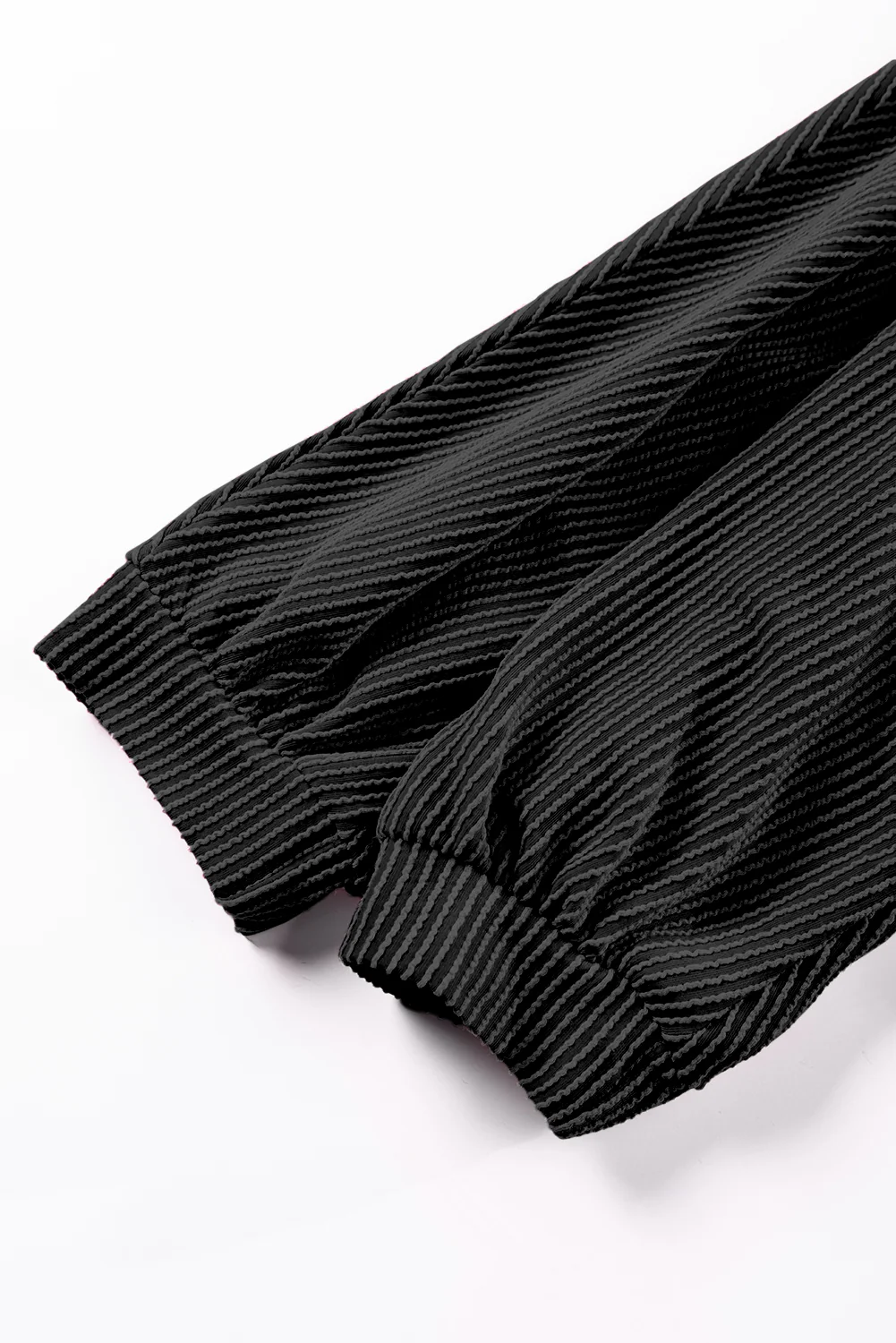 Texture V-Neck Long Sleeve Top - Image 18