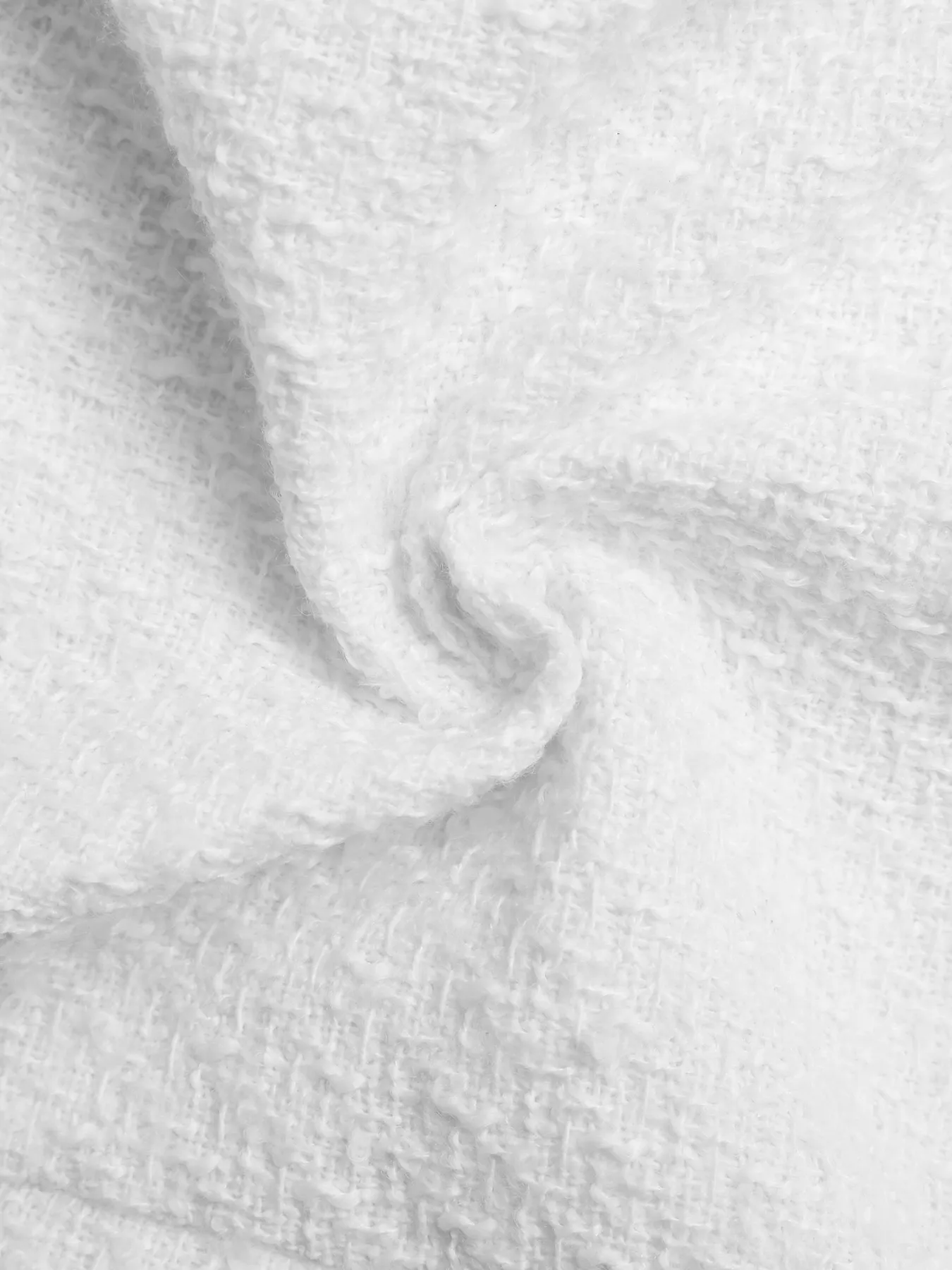 Textured Button-Front Vest with Raw Edge - Image 9