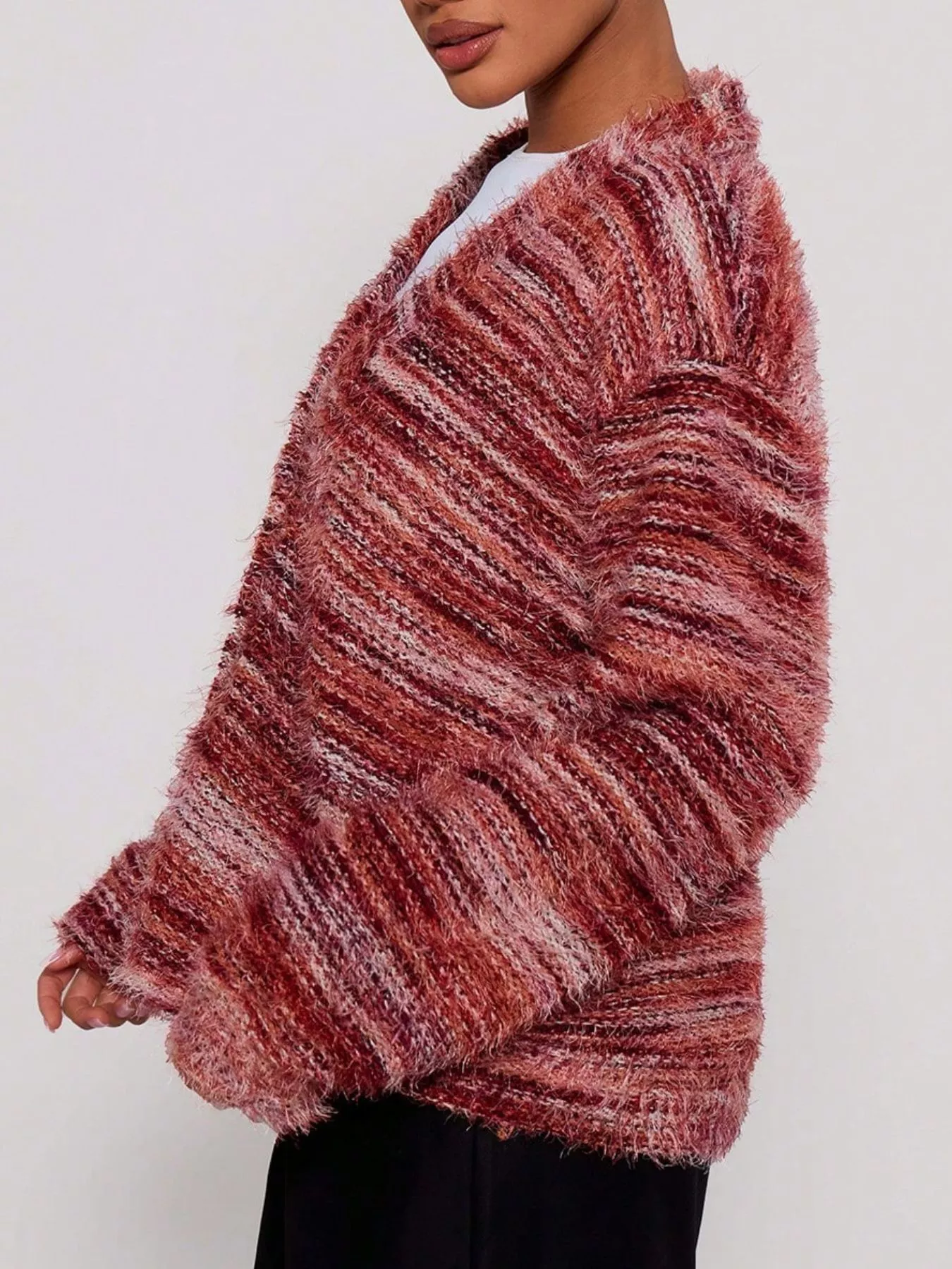 Textured Knit Button-Down Cardigan - Image 16