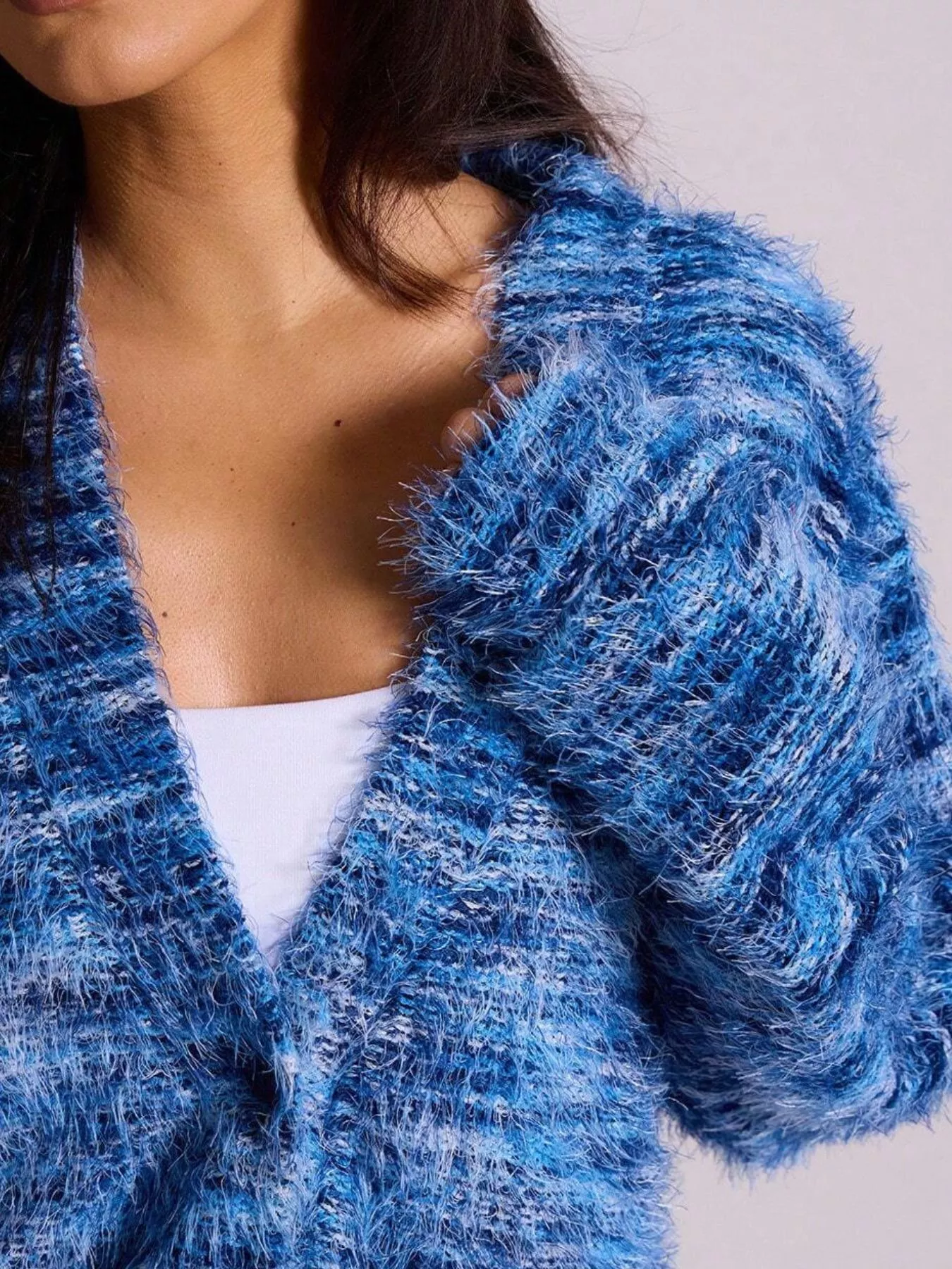 Textured Knit Button-Down Cardigan - Image 20