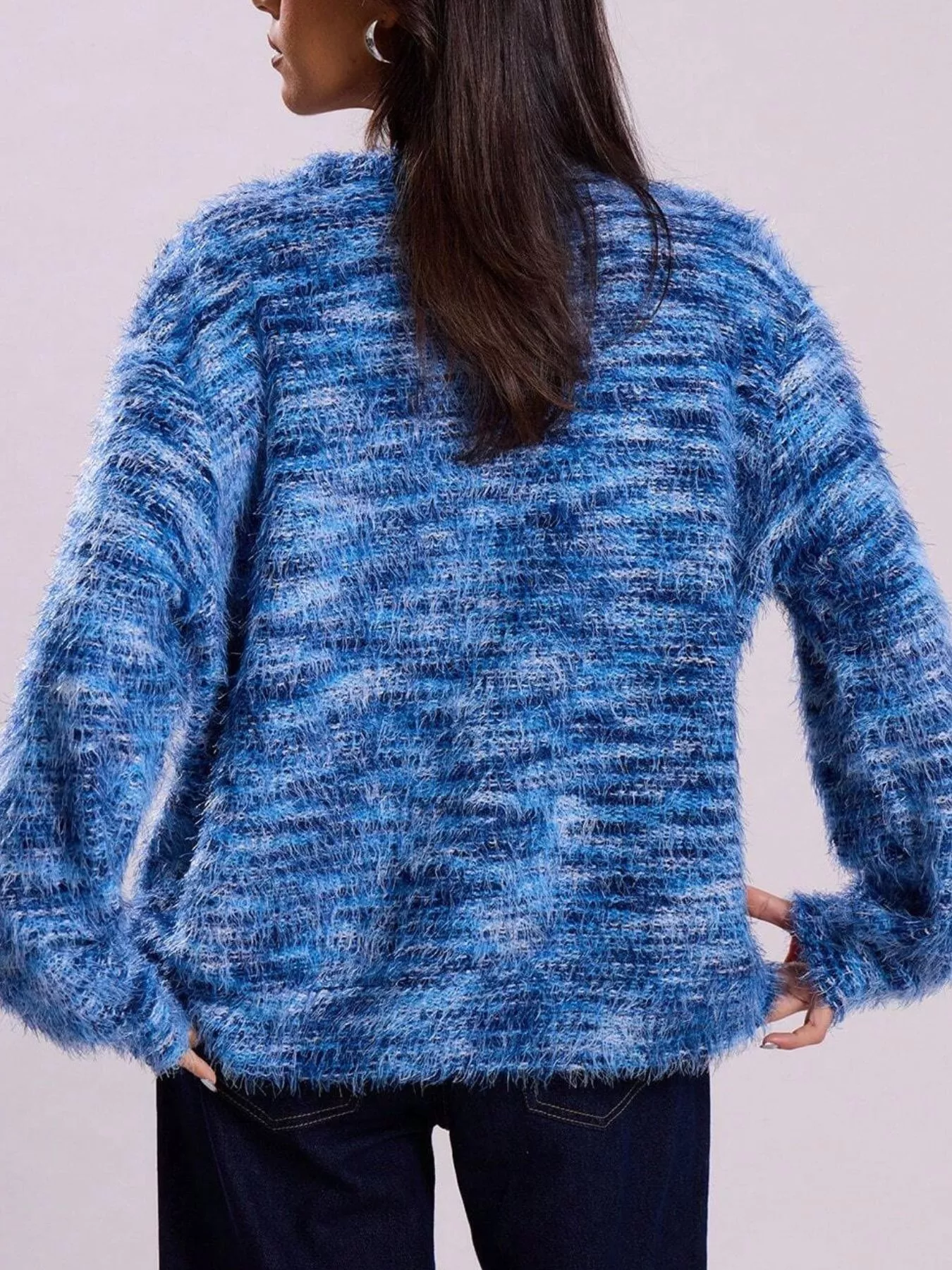Textured Knit Button-Down Cardigan - Image 23
