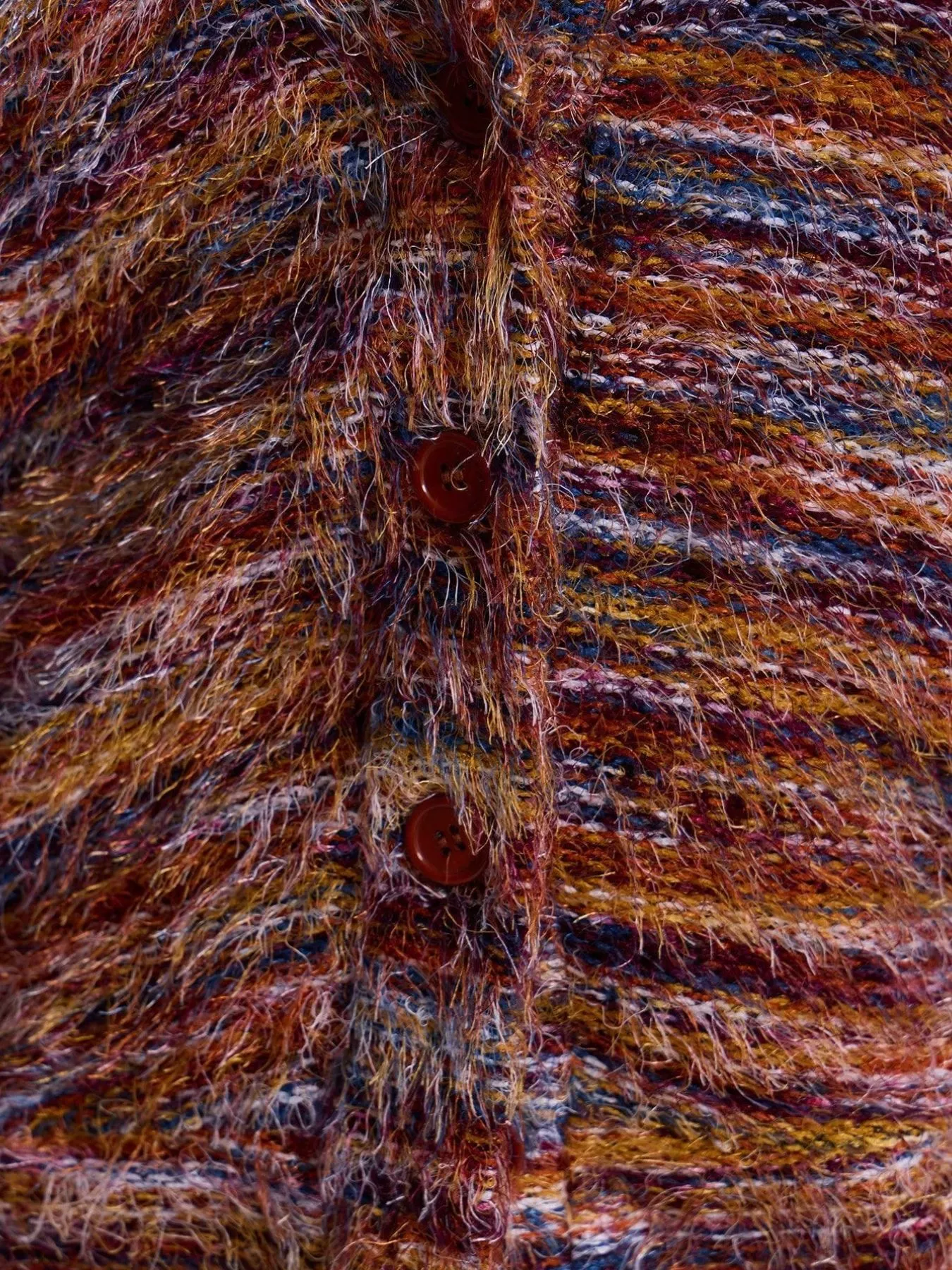Textured Knit Button-Down Cardigan - Image 4