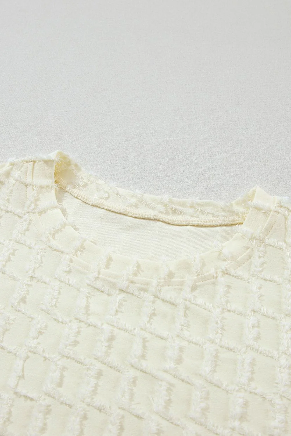 Textured Round Neck Top and Pants Set - Image 8