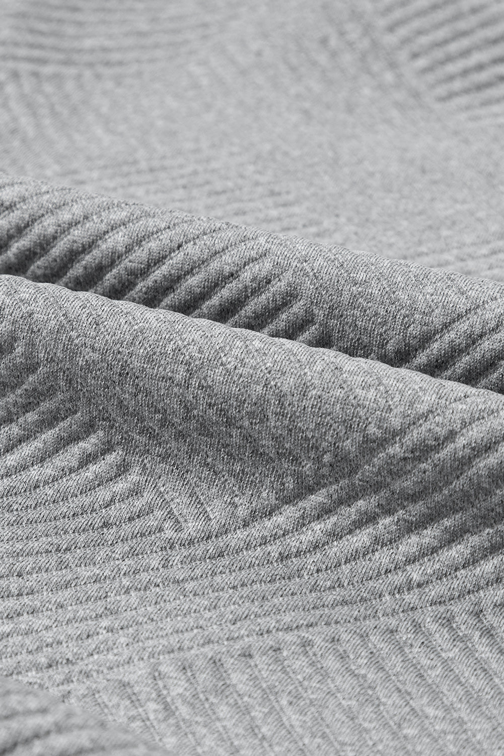 Textured Turtleneck Long Sleeve Sweatshirt - Image 14