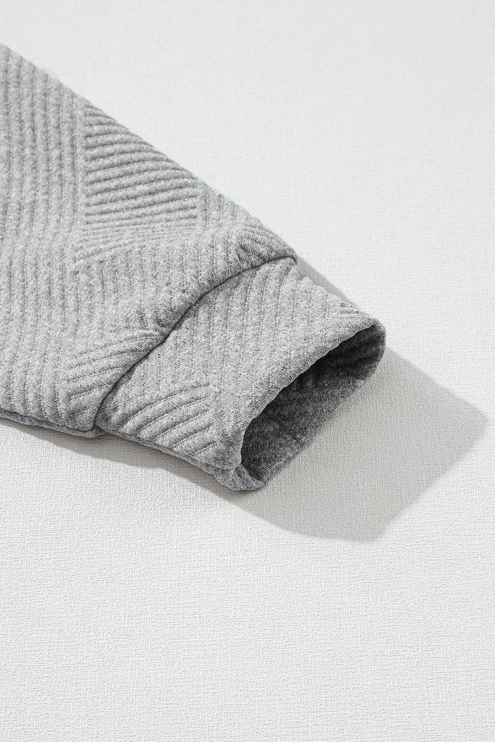 Textured Turtleneck Long Sleeve Sweatshirt - Image 16