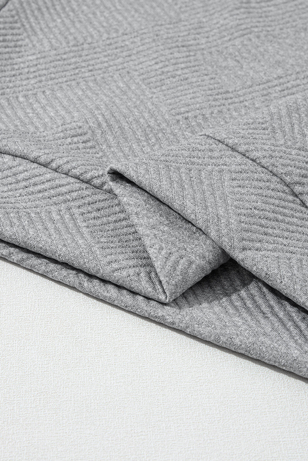 Textured Turtleneck Long Sleeve Sweatshirt - Image 17