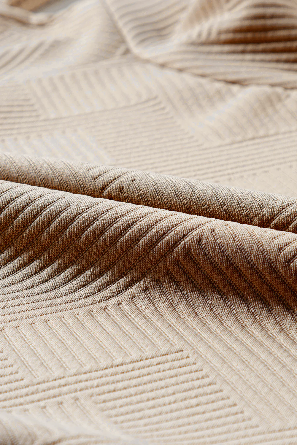 Textured Turtleneck Long Sleeve Sweatshirt - Image 8