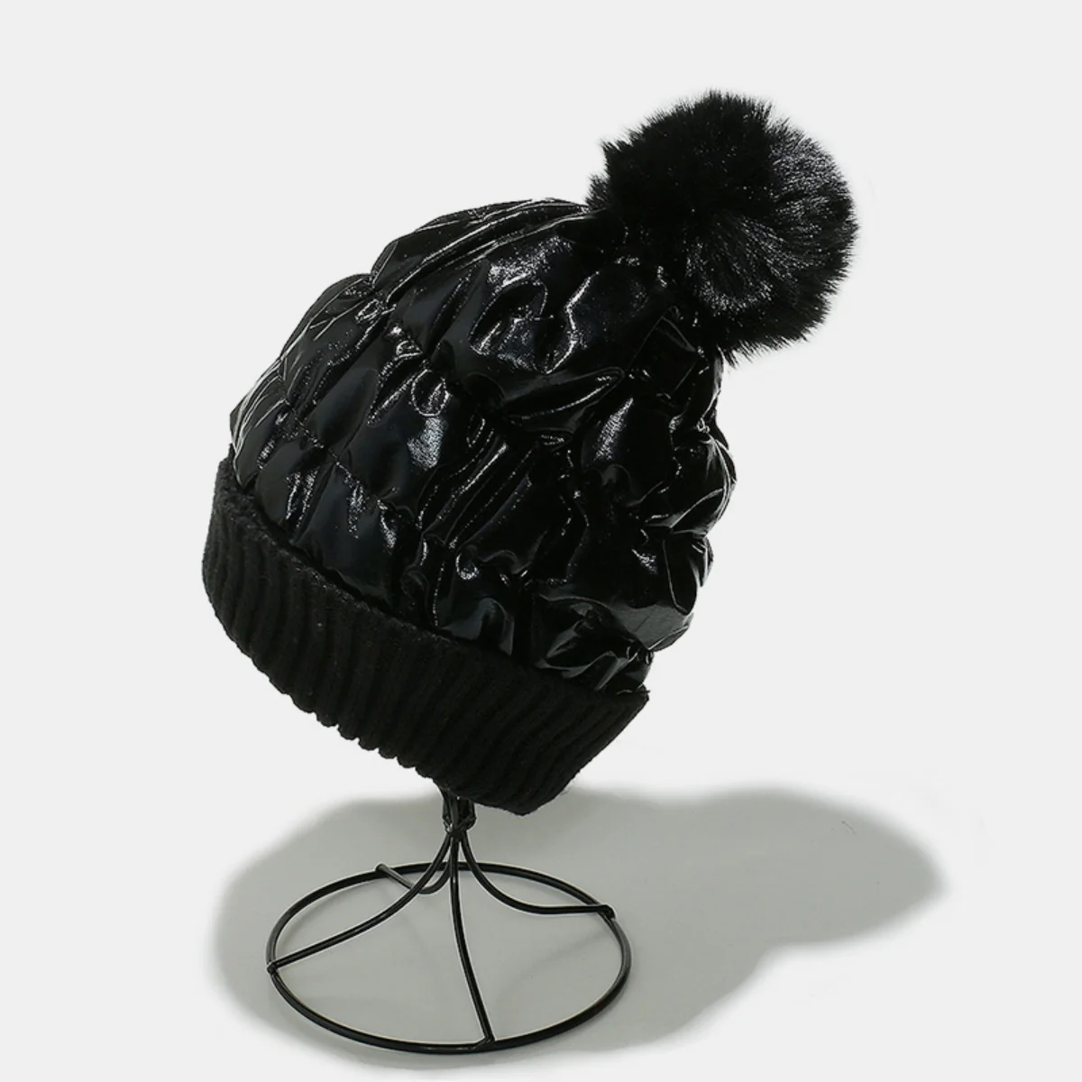 Thermal Knit Hat with Pompom - Image 11