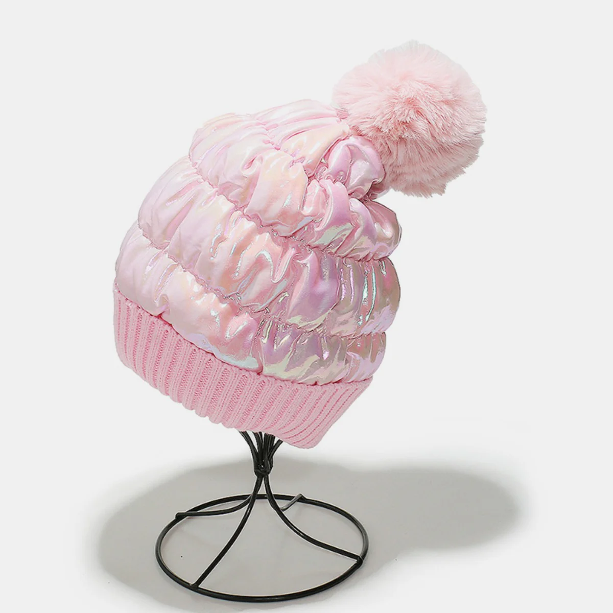 Thermal Knit Hat with Pompom - Image 12
