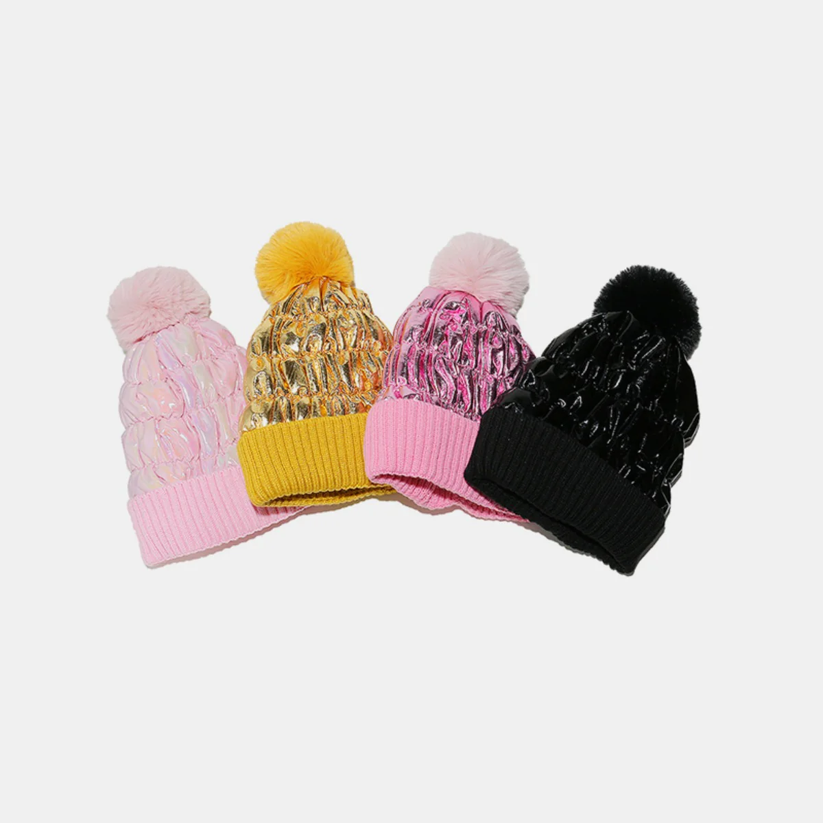 Thermal Knit Hat with Pompom - Image 13