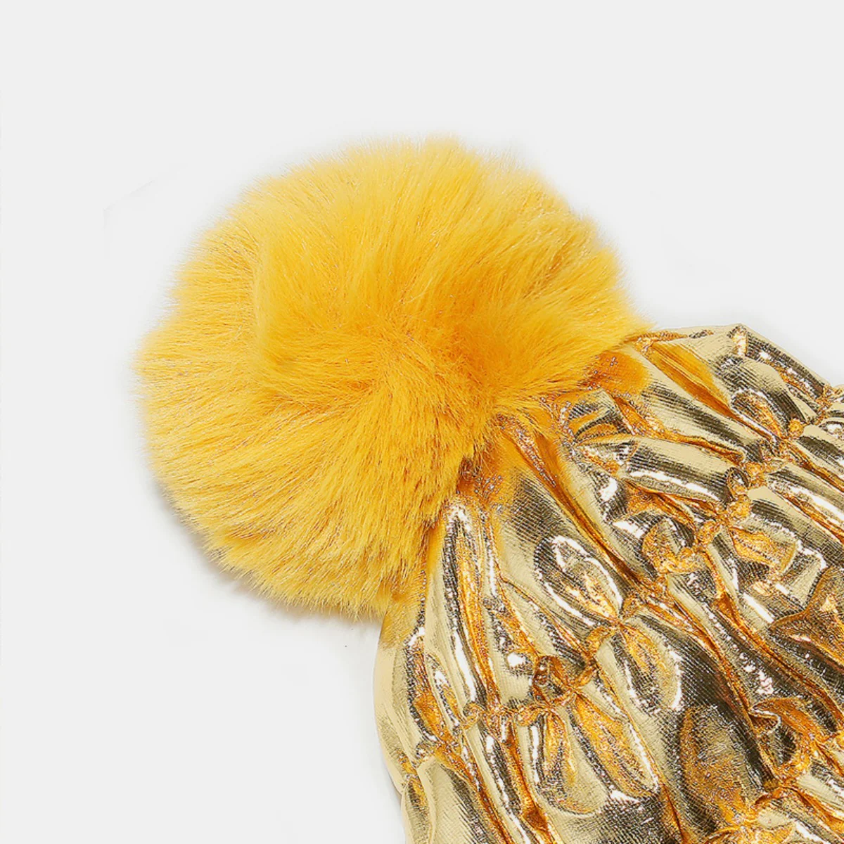 Thermal Knit Hat with Pompom - Image 3