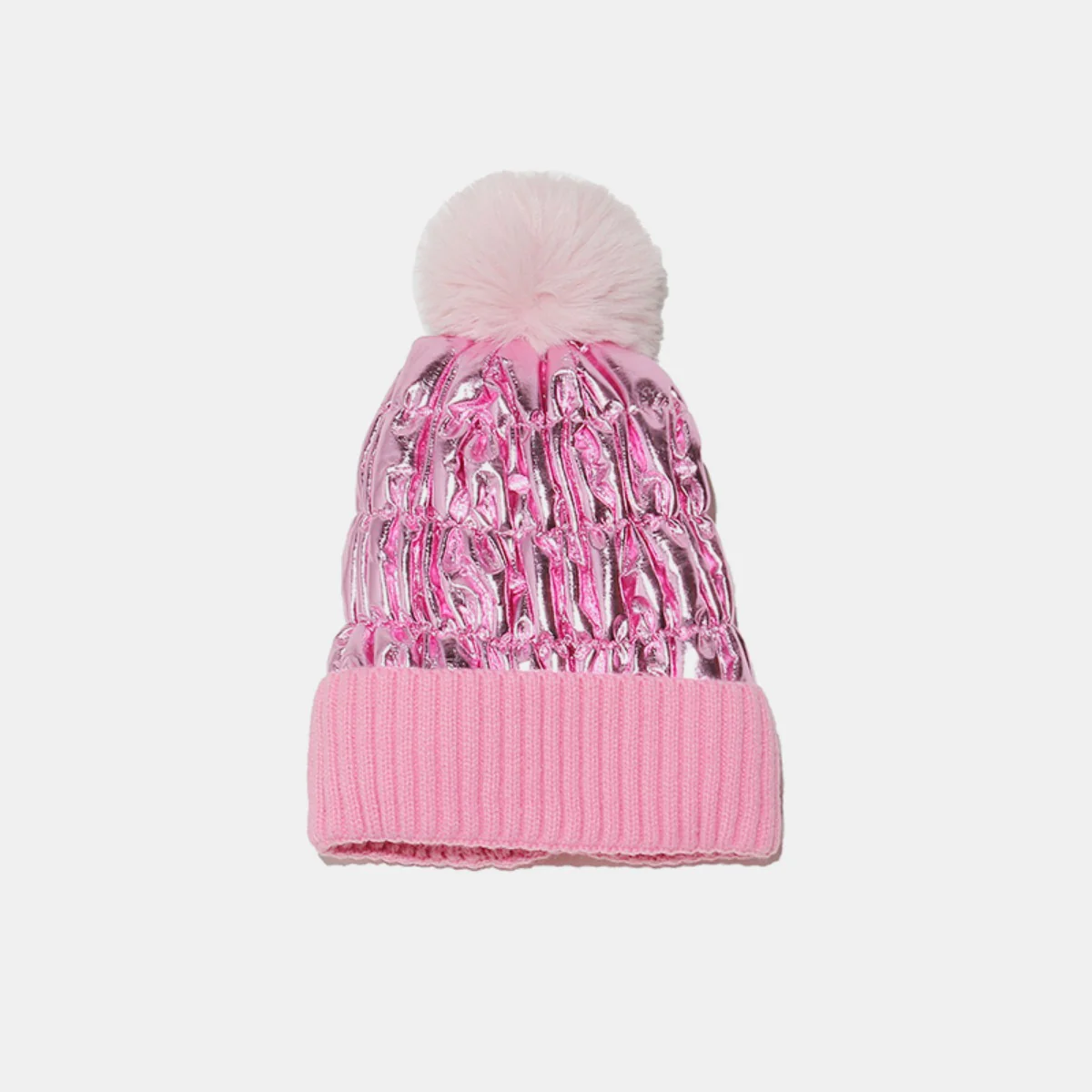Thermal Knit Hat with Pompom - Image 5