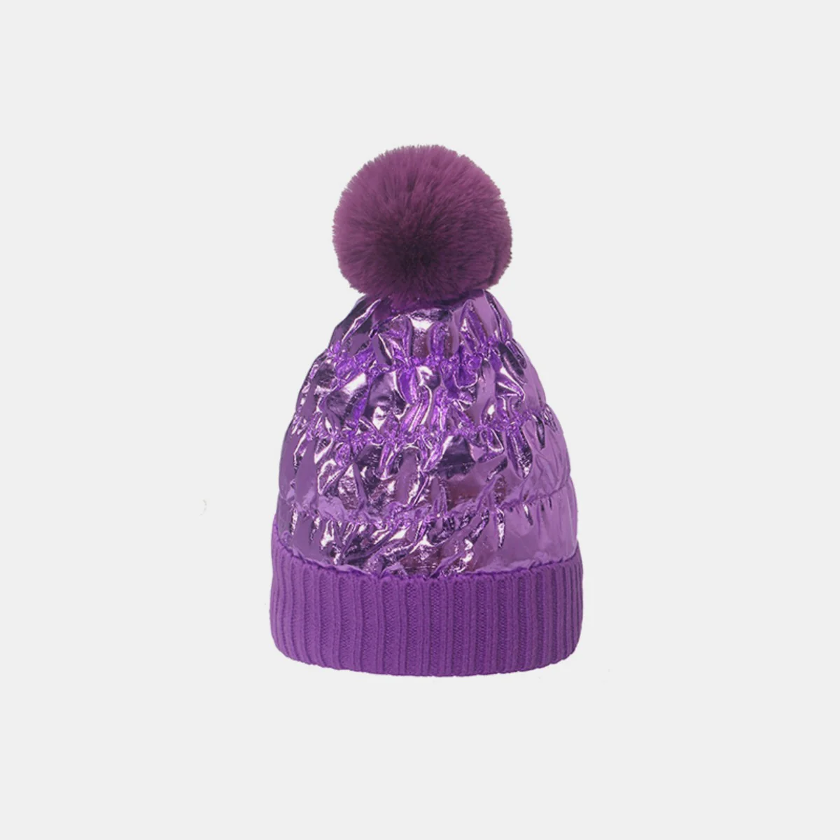 Thermal Knit Hat with Pompom - Image 7