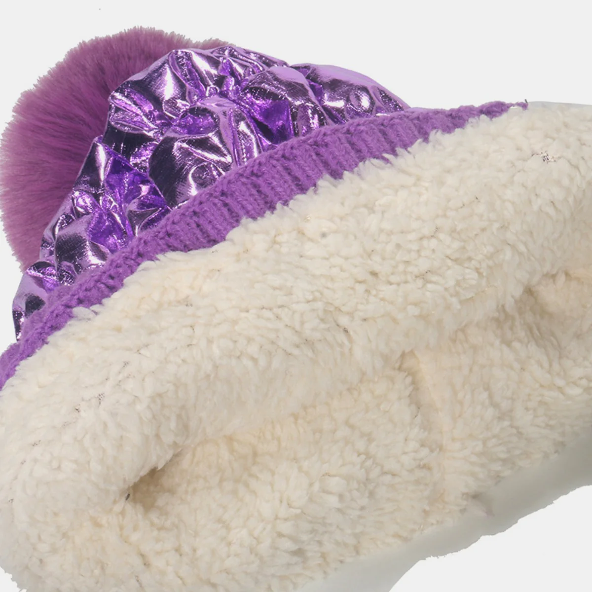 Thermal Knit Hat with Pompom - Image 9