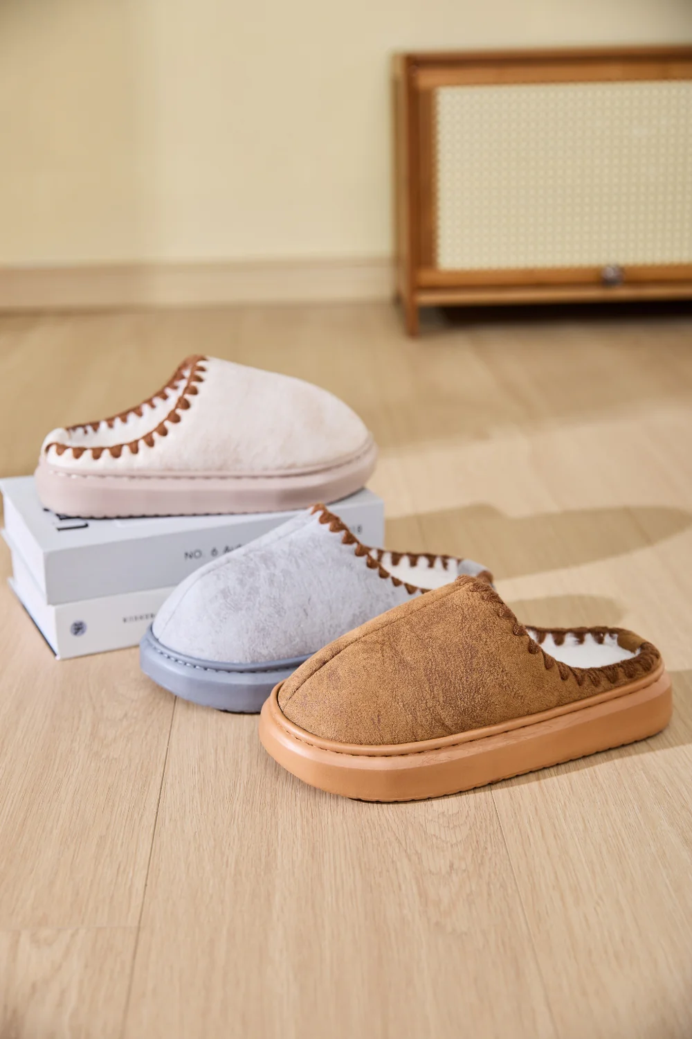 Thermal Round Toe Platform Slippers - Image 2