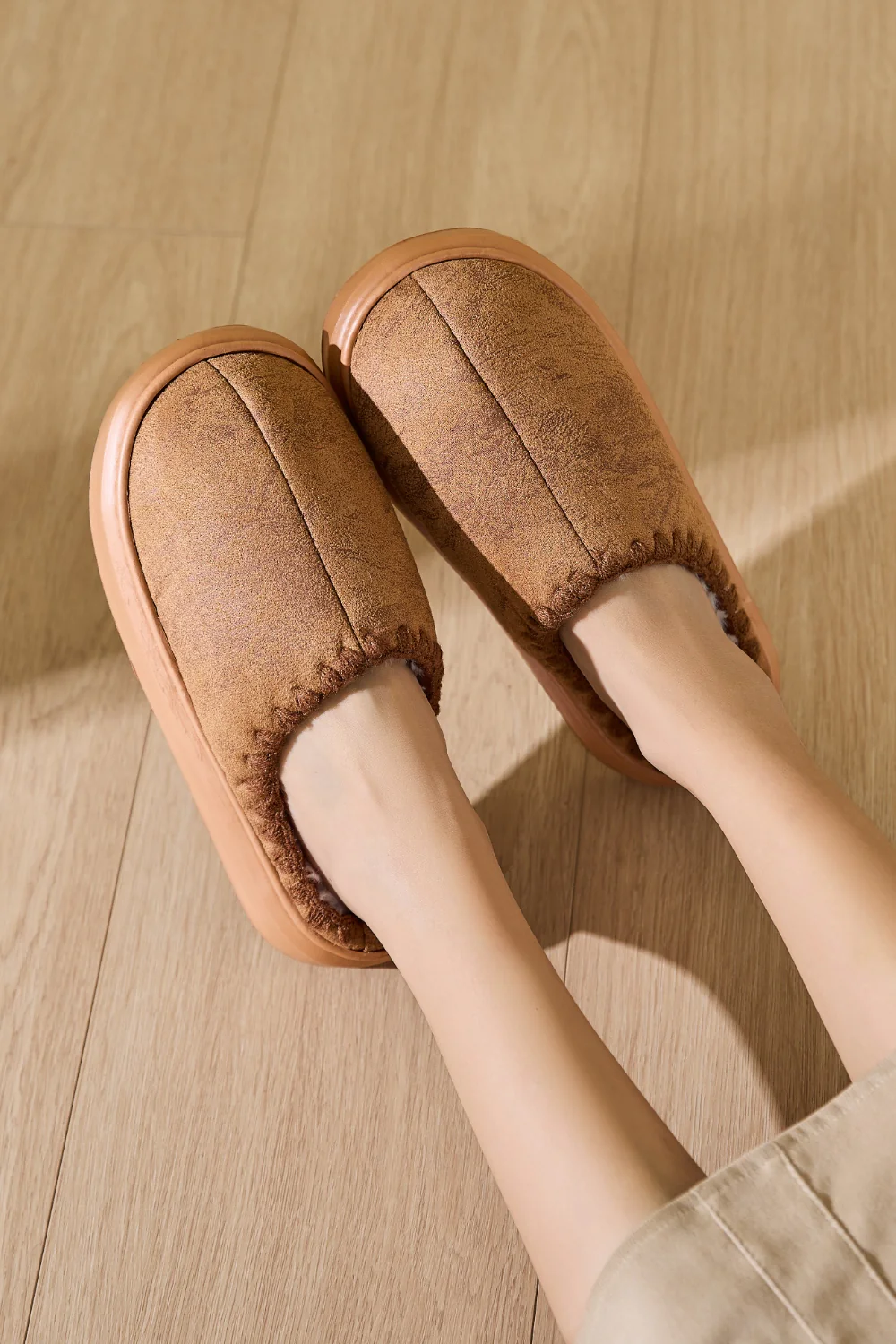 Thermal Round Toe Platform Slippers - Image 3