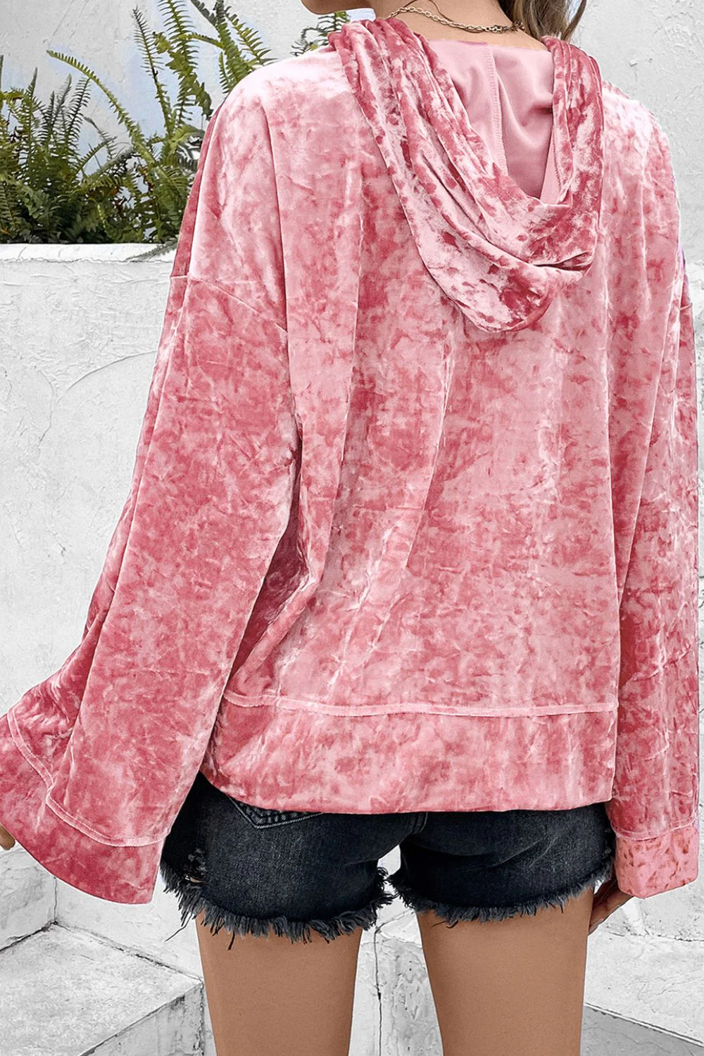 Thunderbolt Sequin Long Sleeve Hoodie - Image 3