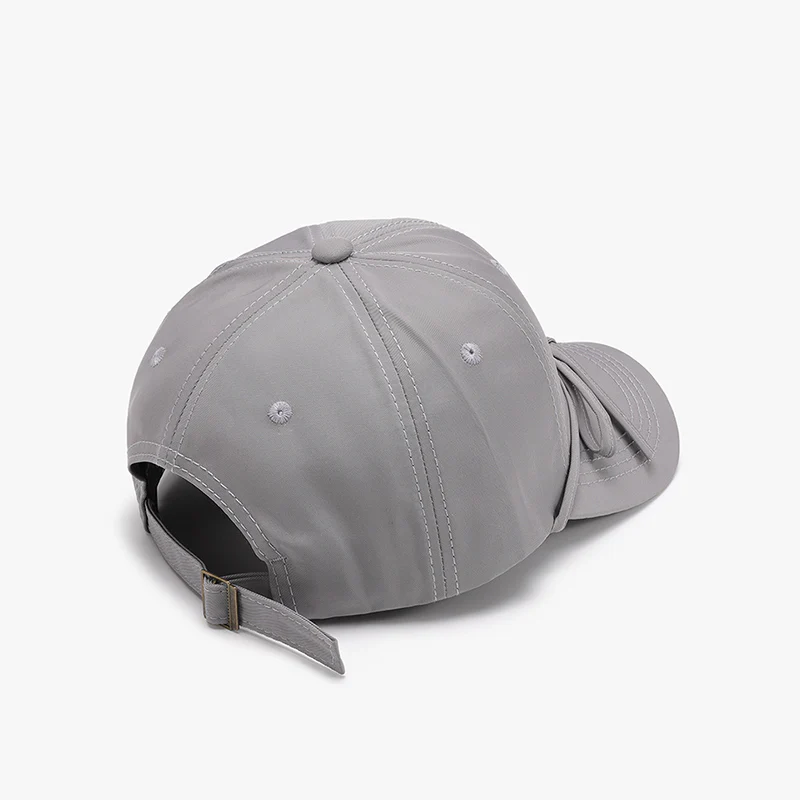 Tied Bow Cotton Baseball Cap - Image 3
