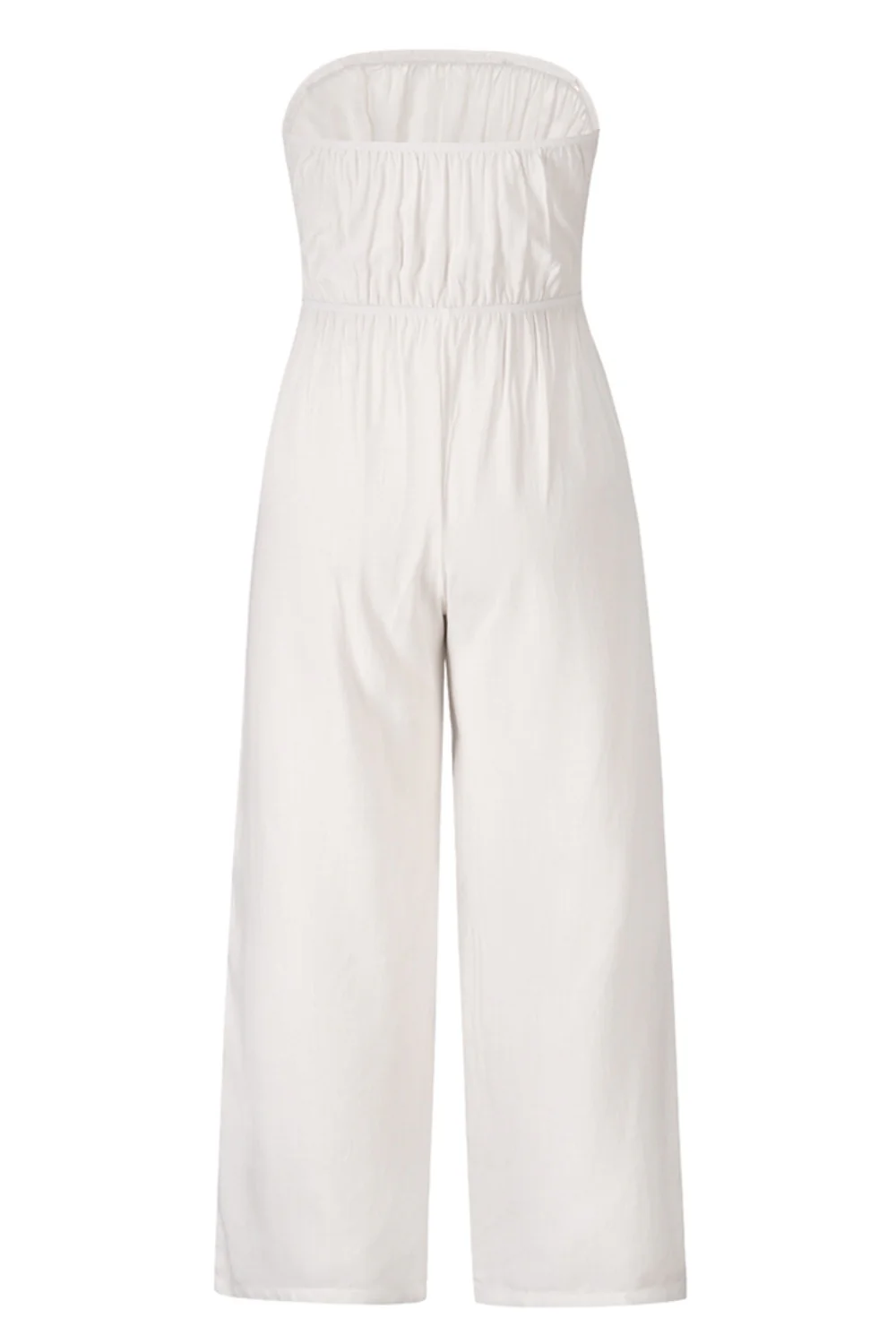 Tied Cutout Tube Wide Leg Jumpsuit - Image 15
