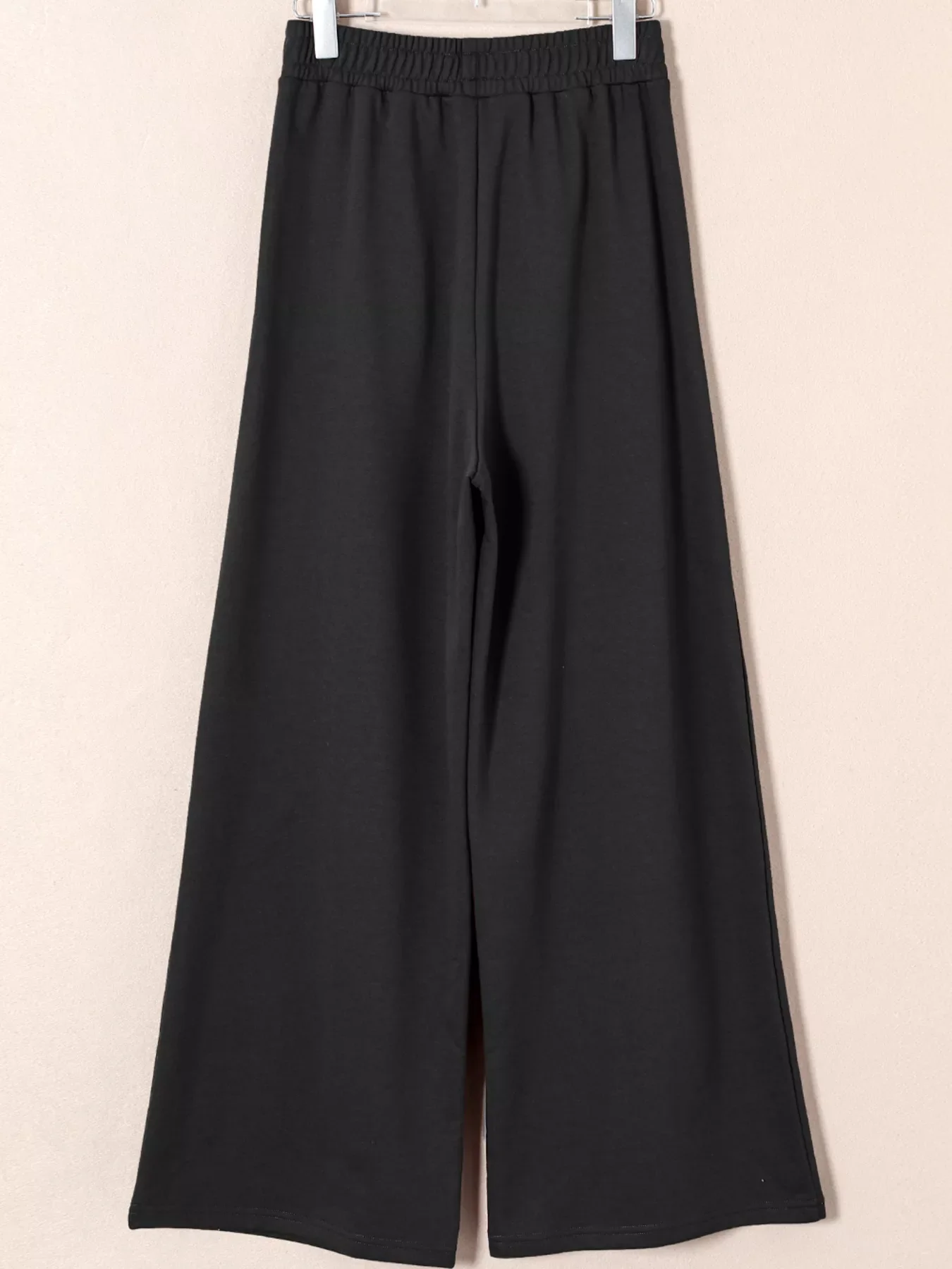 Tied Elastic High Waist Pleated Detail Solid Sweatpants - Image 7
