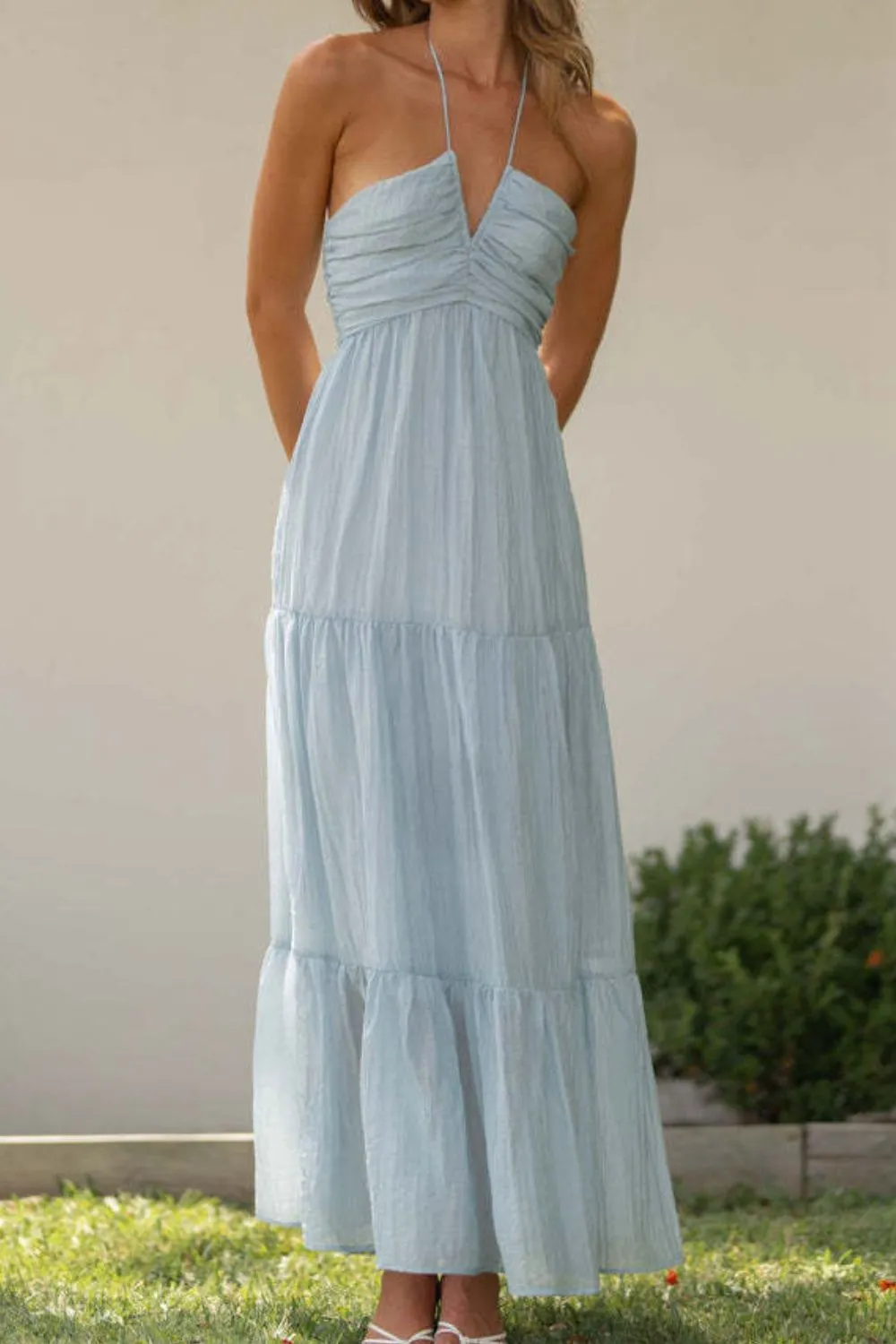 Tiered Halter Neck Cami Dress - Image 7
