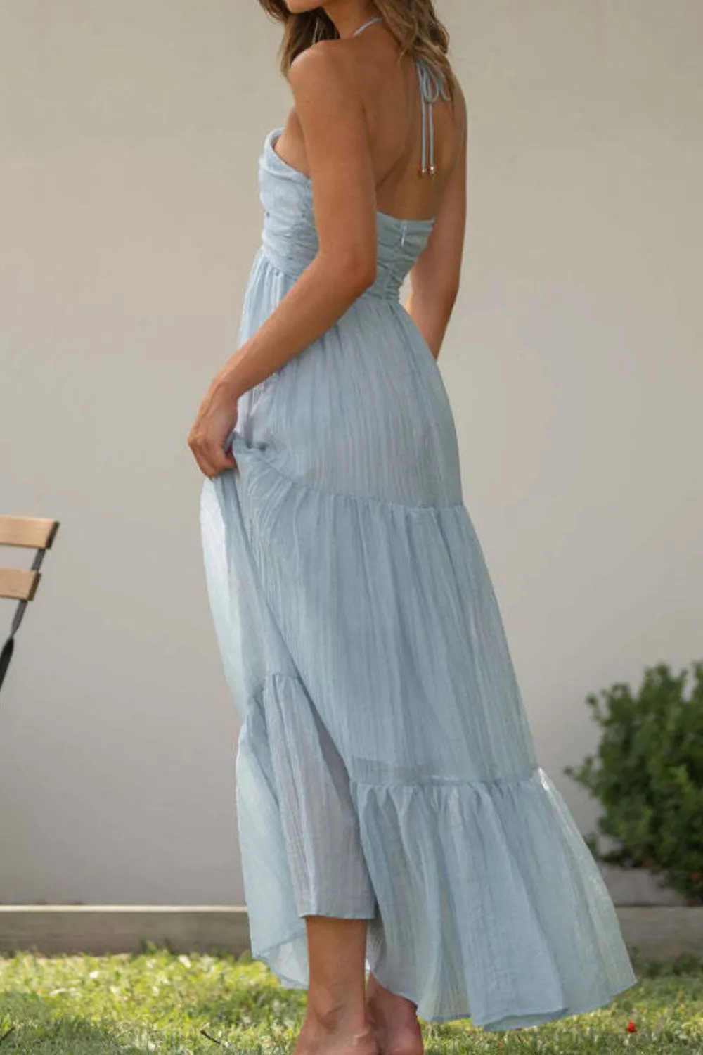 Tiered Halter Neck Cami Dress - Image 9