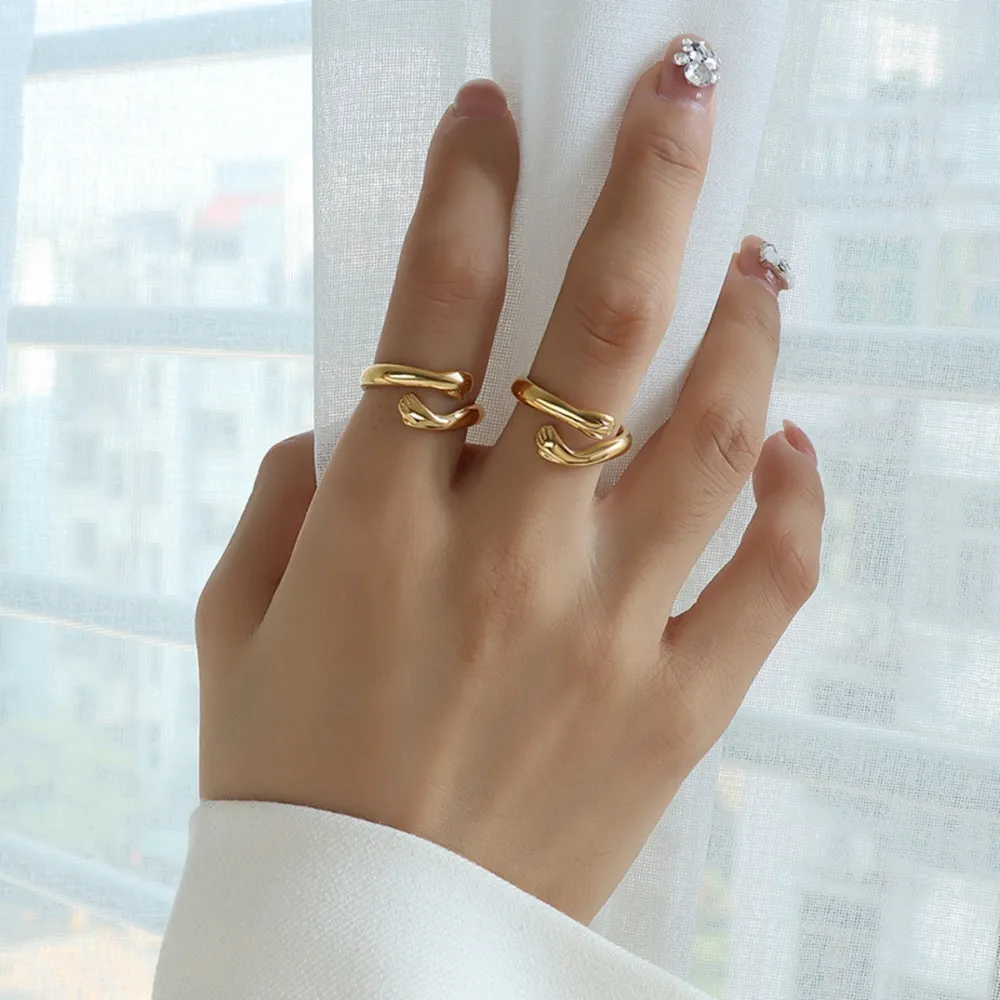 Titanium Steel Hug Bypass Ring - Image 3
