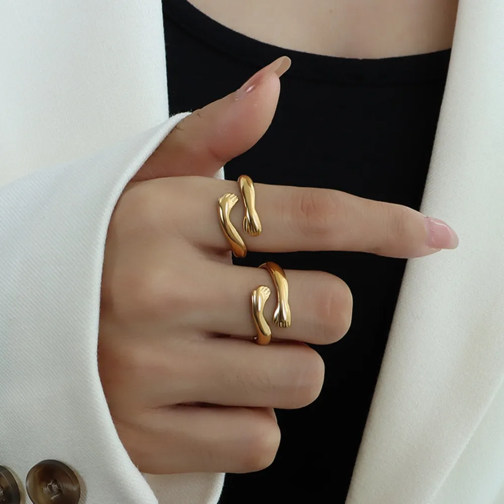 Titanium Steel Hug Bypass Ring - Image 4