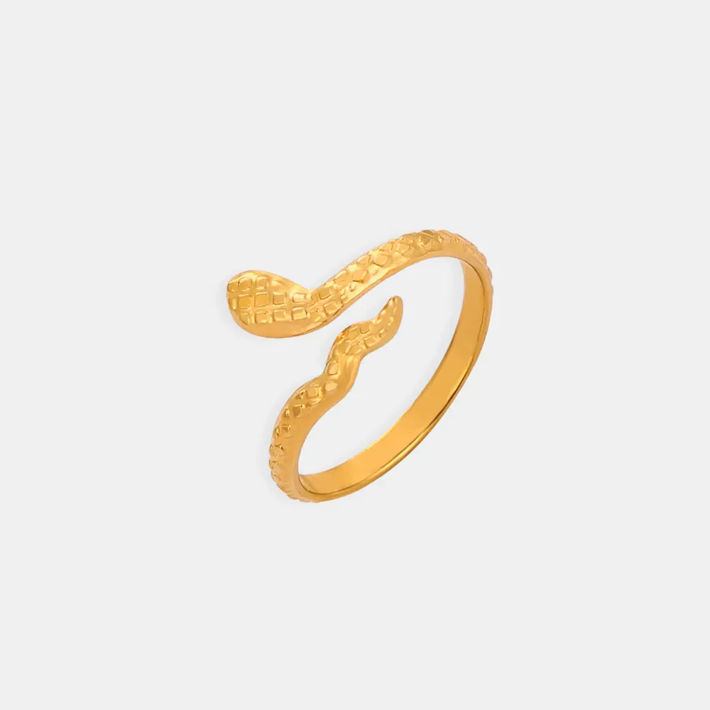 Titanium Steel Snake Shape Bypass Ring - Image 8