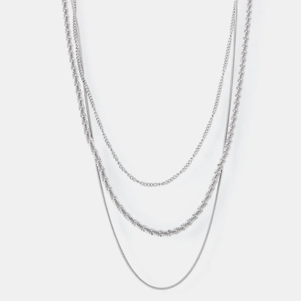 Titanium Steel Three-Layered Necklace - Image 7