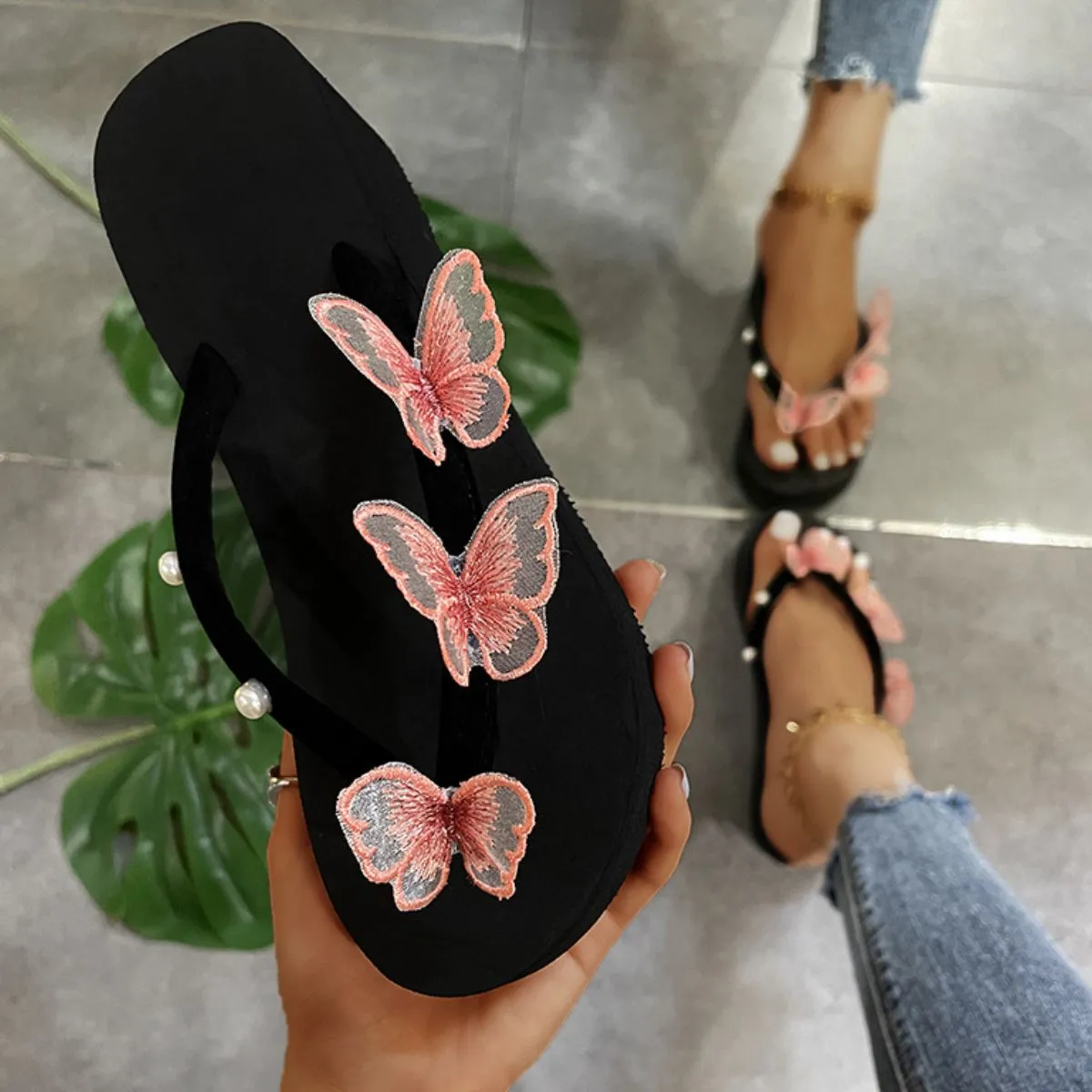 Toe Post Platform Sandals - Image 2
