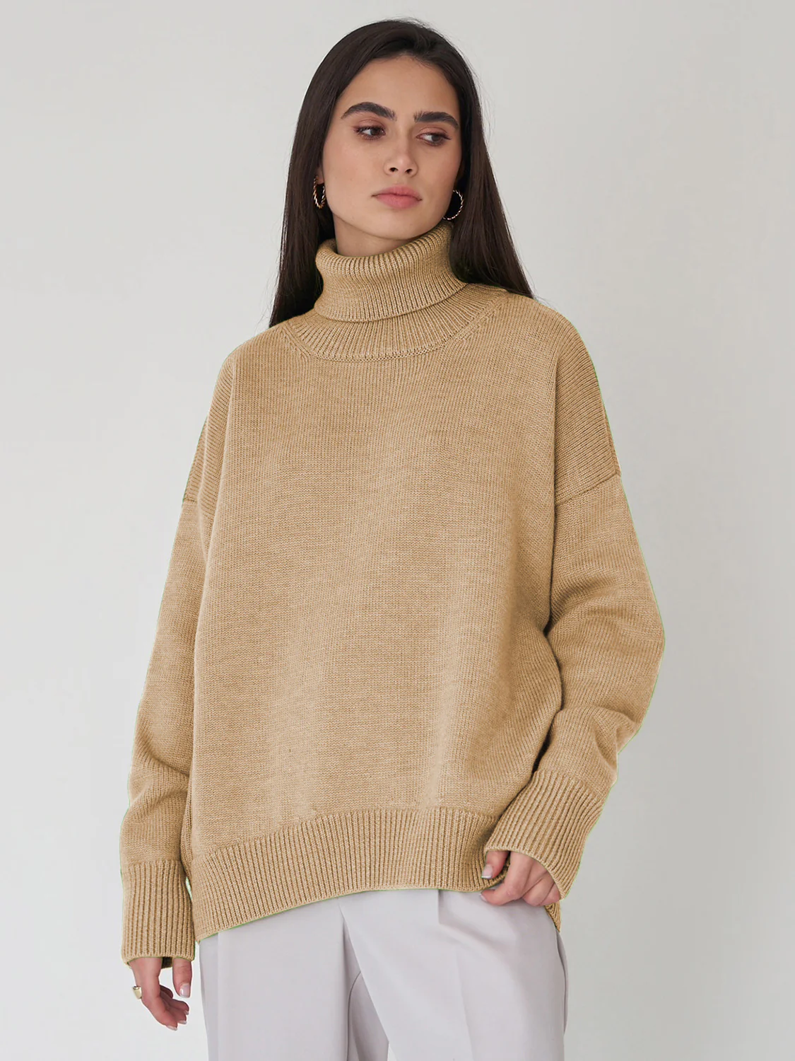 Turtleneck Long Sleeve Sweater - Image 13