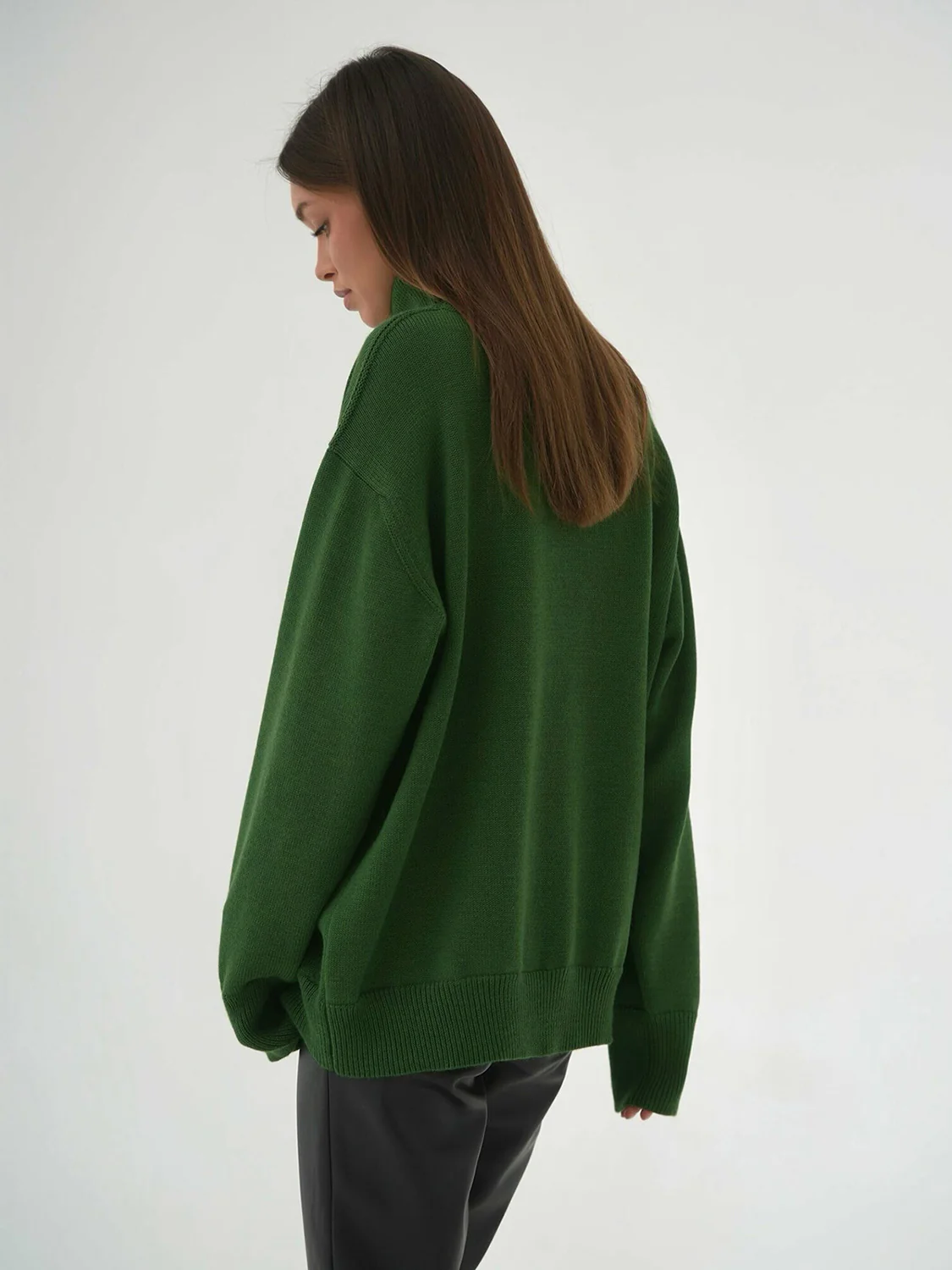 Turtleneck Long Sleeve Sweater - Image 29