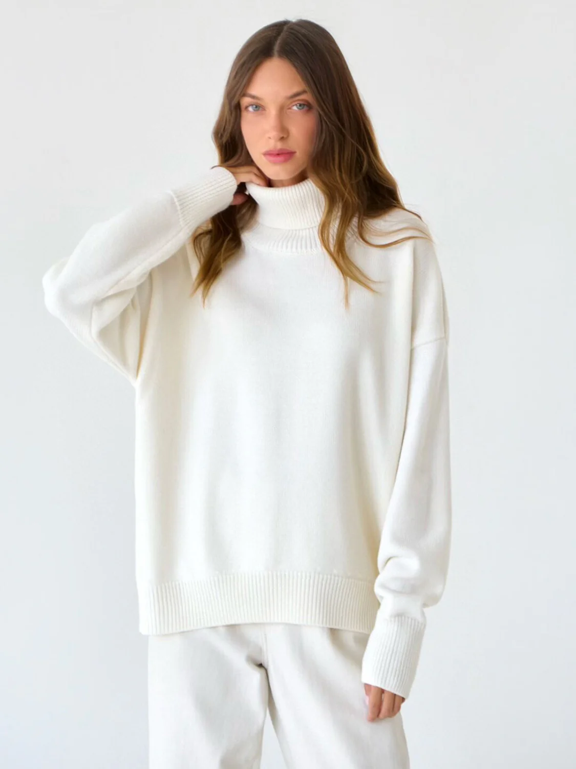 Turtleneck Long Sleeve Sweater - Image 6