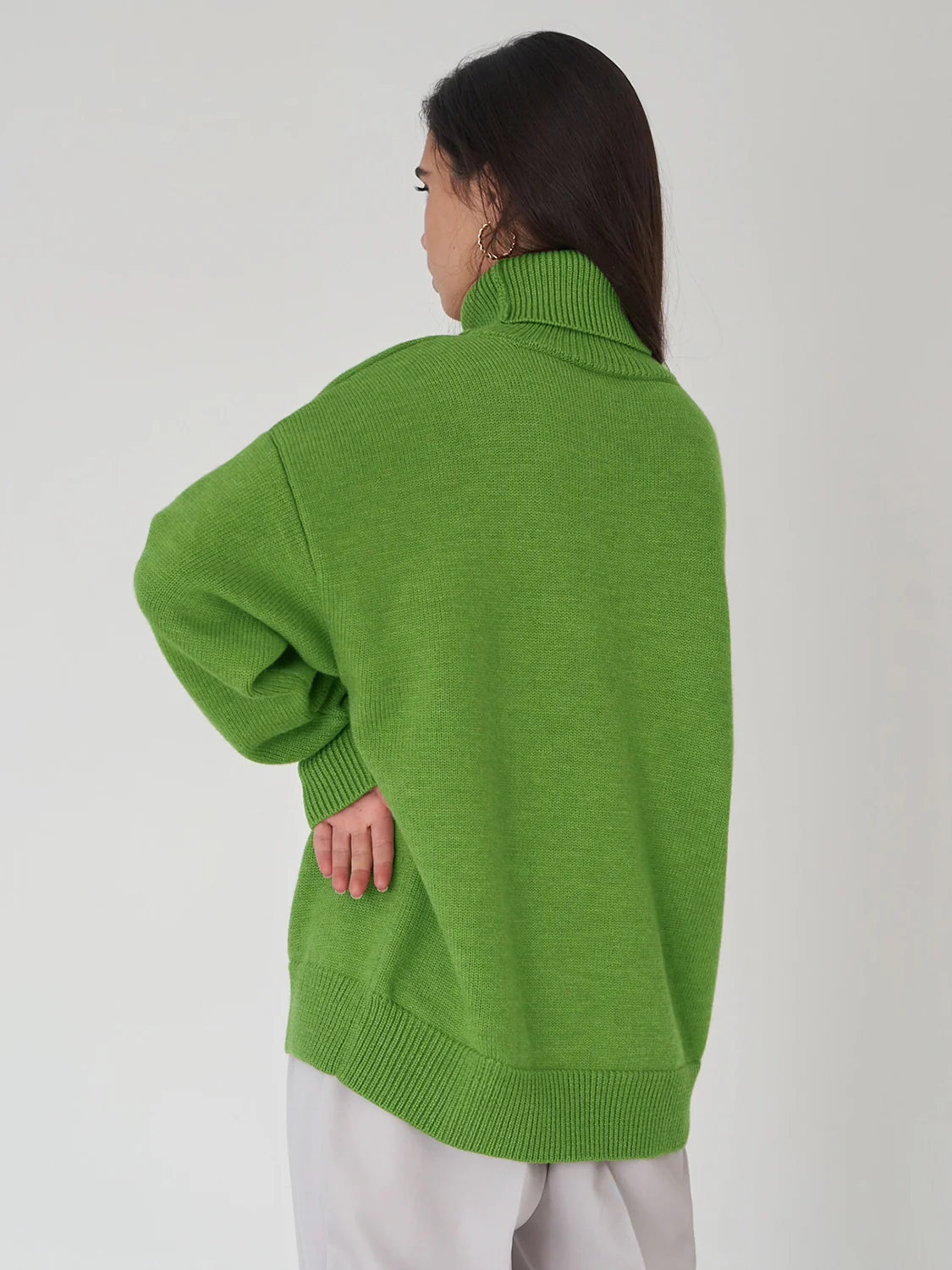 Turtleneck Long Sleeve Sweater - Image 8