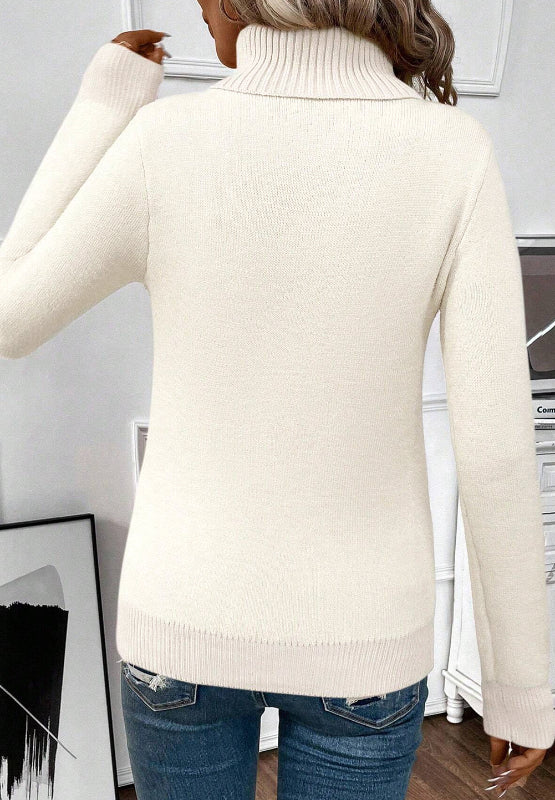 Turtleneck Long Sleeve Sweater - Image 4