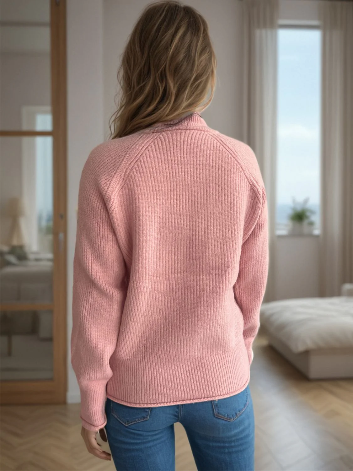 Turtleneck Long Sleeve Sweater - Image 11